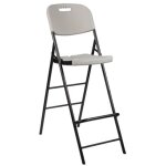 Garden - tabouret de bar � dossier - pliant