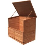 Coffre filtration sur�lev� pour piscine / armoire polyvalent gardiun pool 91x137x120 cm en bois