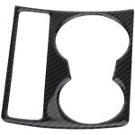 Garniture de couvercle de panneau de support de verre d'eau de console centrale de voiture en fiber de ... Garniture de couvercle de panneau de support de verre d'eau de console centrale de voiture en fiber de ...
