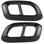 Garniture de tuyau d'�chappement de queue, 2 pi�ces en acier inoxydable gorge de queue 4 garnitures de ...