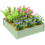 Gartenbeet. pac � plantes mit stahlgeh�use. vert. 120 x 120 x 30 cm