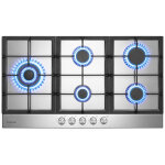 Gasland chef - gasland plaque de cuisson � gaz naturel / butane / propane encastr�e, acier inoxydable ...