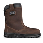 Gaston mille ? bottes de s�curit� fourr�es s3 ci en cuir marron ? embout composite isolant ? semelle ...