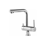 Gattoni rubinetteria - m�langeur d'�vier de cuisine � eau purifi�e � 3 voies gattoni 0195 / pcc0 chrom� ...