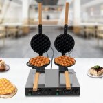 Gaufre en mousse double rotation machine � gaufre en mousse, 2830w commercial double gaufre en acier ...