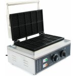 Gaufrier belge commercial antiadh�sif en acier inoxydable 10 pi�ces 8 x 5, 5 cm minuterie 50 300 �c pour ...