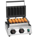 Gaufrier mdi lolly 600, 6 gaufre en �pi, arrondie - bartscher