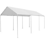 Gazebo en acier car park single 300x600xh285 cm