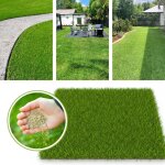 Gazon � semer facile � planter 1kg (30?40 m�) ? pousse rapide pelouse rustique vert vif pour ombre et ...