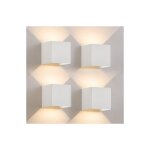 Gbly ? applique murale led �tanche ip65 5w ? hublot d'ext�rieur up down ? angle de rayonnement r�glable ...