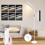 Lampadaire led dimmable - 11w blanc 3000k - 6500k 5 tempratures de couleur 5 luminosits lampe de lecture ...