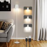 Gbly - lampadaire salon led - dimmable lampadaire - lampadaire moderne  batterie usb avec 3 tempratures ...