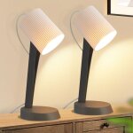 Lampe de chevet, lampe de table de salon avec cble - lampe de table 2 pices, petite lampe e14, gris ...