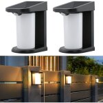 Lampes solaires d'ext�rieur avec d�tecteur de mouvement - 2er applique solaire d'ext�rieur lampe solaire ...