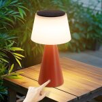 Lampe de table solaire rechargeable par batterie - lampe de chevet sans fil led 3600mah rechargeable, ...