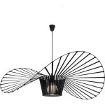 Gbly led lustre suspension ? forme de chapeau cr�ative r�tro ? m�tal noir ? douille e27 ? c�ble 140cm ...