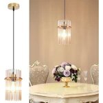 Gbly pendelleuchte 1 flamme verre e27 or retro � 30 cm lampe pour table � manger salle � manger caf� ...