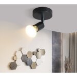 Plafonnier led - spot de plafond orientable 1 flamme gu10 lampe de couloir spot industriel orientable ...