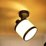 Gbly - projecteur de plafond 1 lumière lampe de couloir noire lampe de plafond en tissu e14 orientable ... Gbly - projecteur de plafond 1 lumière lampe de couloir noire lampe de plafond en tissu e14 orientable ...