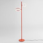Gea luce - lampadaire led moderne gpia32, dimmable et orientable en aluminium