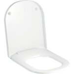 Geberit - abattant wc renova plan charni�res inox blanc