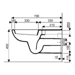 Geberit - cuvette wc suspendue rallonge paracelsus 2