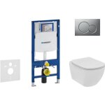 Geberit duofix - set de b�ti - support, wc suspendu rimless + abattant softclose ideal standard tesi, ...