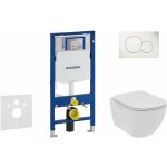 Geberit duofix - set de bti - support, wc suspendu rimless + abattant softclose ideal standard tesi, ...