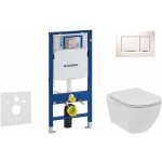Geberit - duofix - set de bti - support, wc suspendu rimless + abattant softclose ideal standard tesi, ...