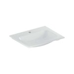 Geberit - icon lavabo pour meubles, 1 trou pour robinet, sans