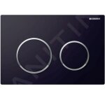 Geberit kappa21 - plaque de d�clenchement, noir / chrome brillant 115. 240. km. 1