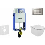 Geberit - kombifix - bti - support pour wc suspendu avec plaque de dclenchement sigma30, chrome mat ...