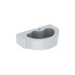 Geberit - lavabo bambini pour enfants, 60x40cm, troude robinetterie au centre, sans trop - plein, blanc ...