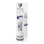 Geberit - m�canisme de chasse d'eau simple touche chrom� brillant type 290