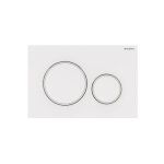 Sigma20 - plaque de d�clenchement 2 touches, blanc / blanc mat 115. 882. 11. 1 - geberit