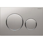 Geberit sigma20 plaque de dclenchement double touche, chrome mat / brillant (115. 882. jq. 1)