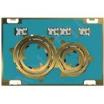 Geberit sigma21 - plaque de dclenchement 2 touches, laiton / sans plaque de finition 115. 652. 00. 1 ...