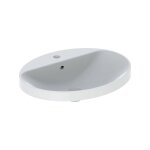 Geberit variform lavabo � encastrer ovale, 600x480mm, avec trou
