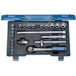 Gedore - d 30 hmu - 3 jeu de cl�s � douilles 3 / 8' 22 pi�ces ud - profil 6 - 22 mm