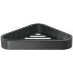 Sapho - gedy smart - �tag�re d'angle de douche 17x3x17 cm, noir mat 328314