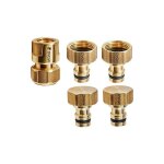 Geka - plus kit de base eau potable 3 / 4', 2x sections de tuyau 3 / 4', connecteur de robinet 3 / 4' ...