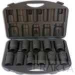 Geko ensemble de douilles � chocs acier cr - v 17 - 41 mm