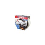 Geko ruban adhe'sif aluminium blanc mt 9x40 mm pour tuyaux hautes tempe'ratures poeles chemine'es