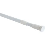 Barre de rideau de douche 22mm 110x200 clipper blanc