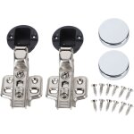 Generic hinge de porte de douche en verre, charnire de porte de douche 4 trous belles finales 35 tasses ...