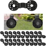 Gen�rico lot de 20 clips de filet d'ombrage, fixation canisse jardin occultation, treillis pour terrasse ...