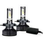G�n�rique lot de 2 ampoules led h7 6000k full can - bus 5000lm pour feux de croisement