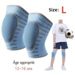 Genouill�re de compression, attelle de genou �lastique, genouill�re de sport, pour enfant, rollers, danse, ...