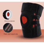 Genouill�re creuse de type ouvert genouill�re sportive unisexe noire, attelle de genou de type ouvert ...