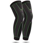 Genouillre extra longue pour jambe et mollet, idale pour le basketball, le football, les douleurs au ...